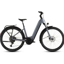 Elektrische Fietsen < CUBE TOURING HYBRID Pro 800 - Easy Entry - Trekking E-Bike - 2026 - pearlgrey / grey