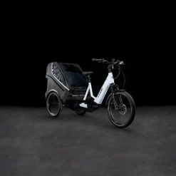 Elektrische Fietsen|Elektrische Bakfietsen < CUBE TRIKE FAMILY HYBRID 750 - Bakfiets E-Bike - 2026 - flashwhite / reflex