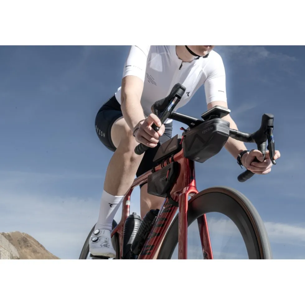 Cyclite Handle Bar Bag Nano / 01 Stuurtas - 1,3L - Lichtgrijs