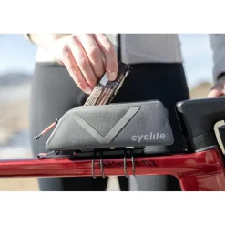 Frametassen|Top Tube Bag < Cyclite Top Tube Bag Nano / 01 Bovenbuis Tas - 0,6L - Zwart