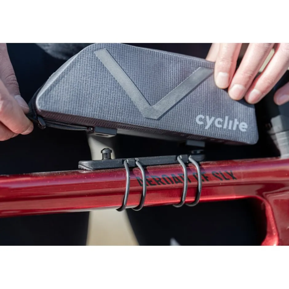 Frametassen|Top Tube Bag < Cyclite Top Tube Bag Nano / 01 Bovenbuis Tas - 0,6L - Zwart