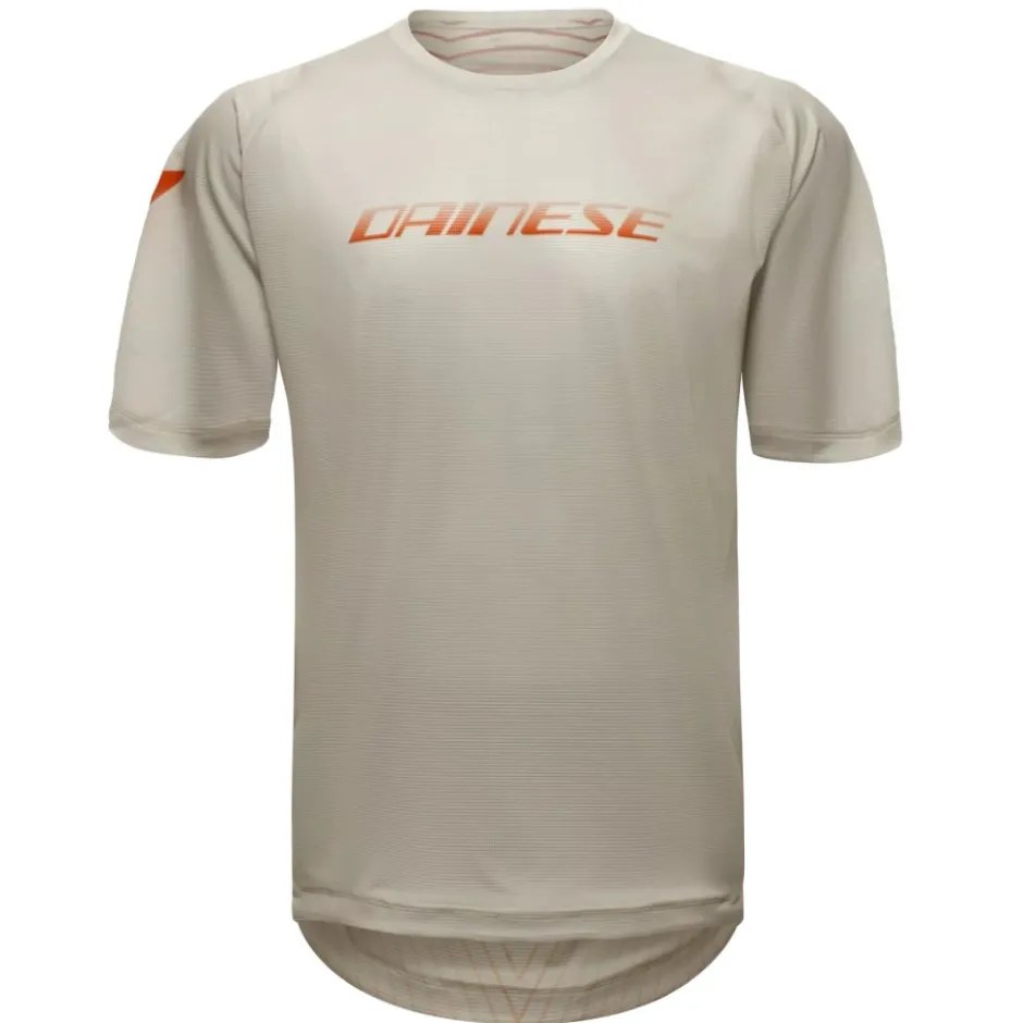 Mtb-Shirts < Dainese HgAER Shirt met Korte Mouwen Heren - taupe/rood