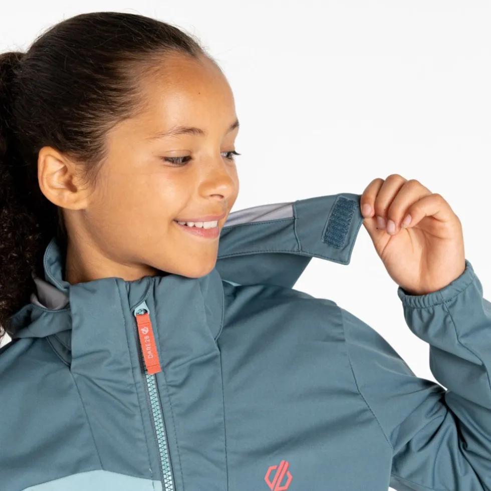 Dare 2b Explore Softshelljas Kinderen - F7A Grey / Aquifer
