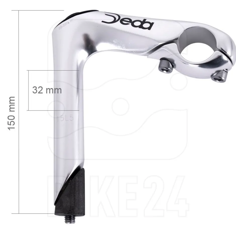 Stuurpennen < Deda Murex Quill Stem 26.0 - silver polish