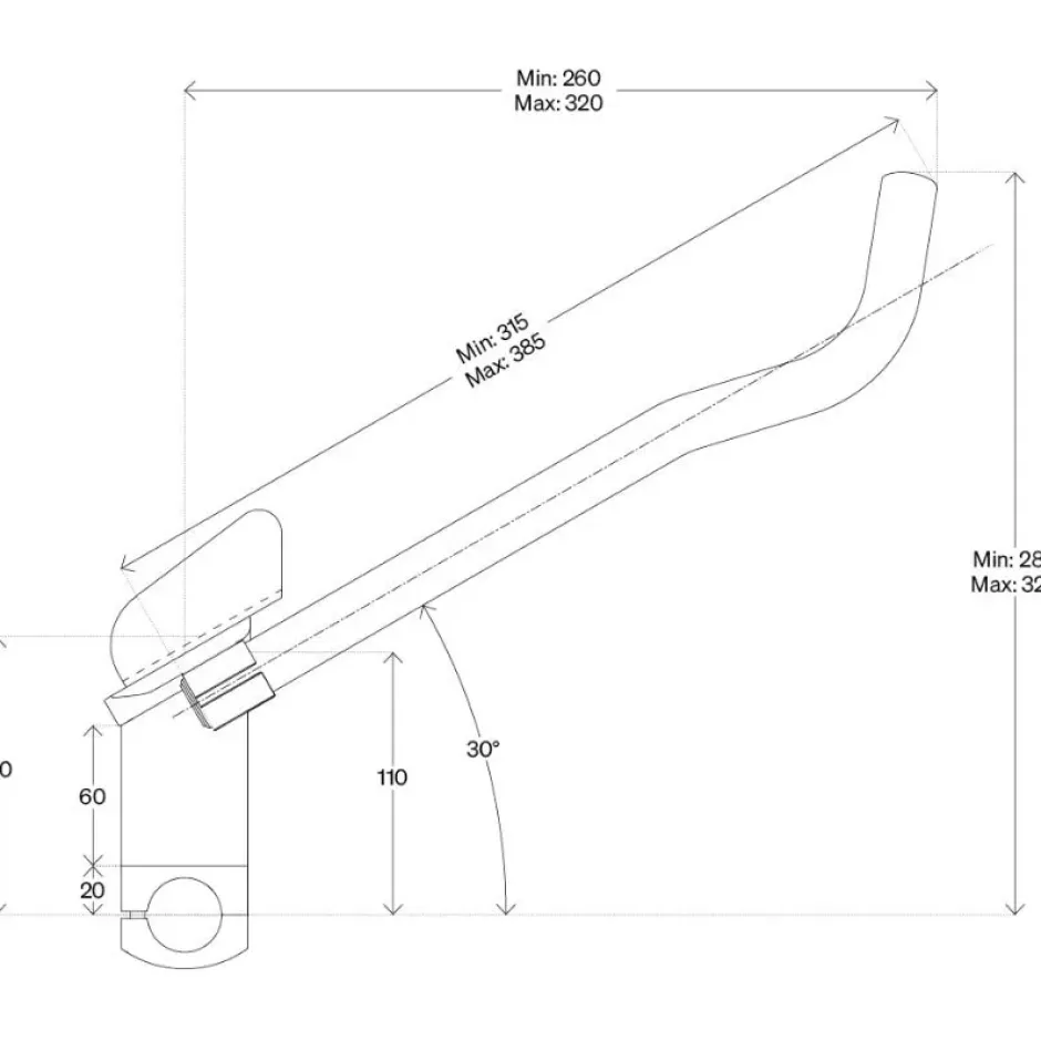 Opzetsturen|Opzetsturen < Deda Parabolica Pro Clip-On opzetstuur 31,7 - S-Bend - zwart