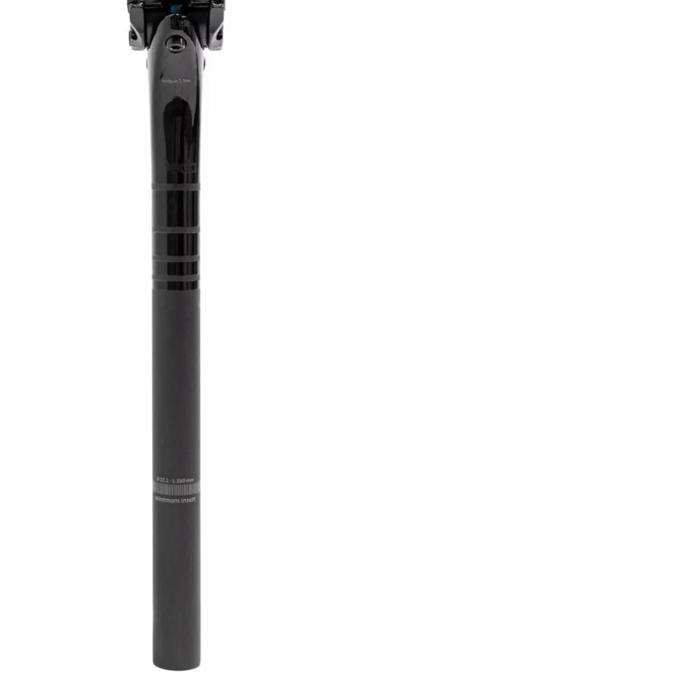 Deda RS Carbon Zadelpen - 12mm Setback - polish on black (POB)