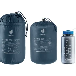 Deuter Astro 500 -2C/28F Donzen Slaapzak - de Rits Links - marine-ink