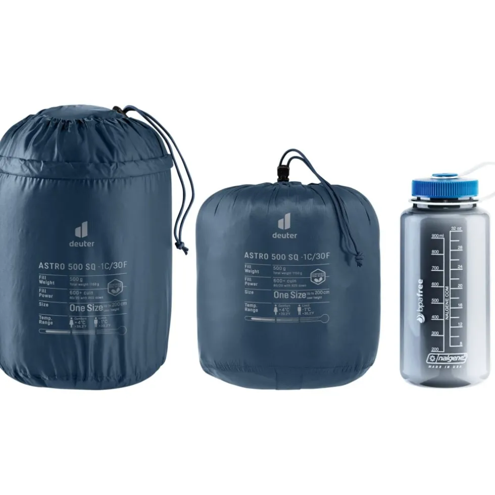 Deuter Astro 500 SQ -1C/30F Donzen Slaapzak - rits rechts | marine-ink