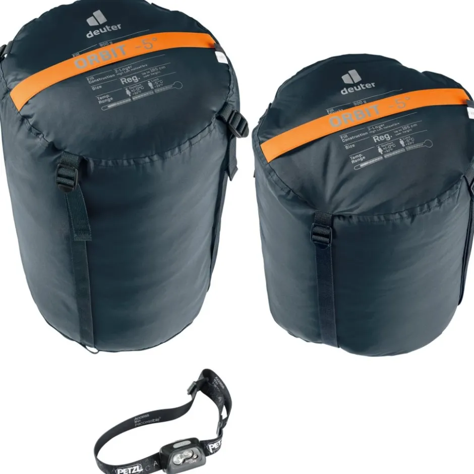 Slaapzakken < Deuter Orbit -5° Slaapzak - Rits Links - chestnut-ink