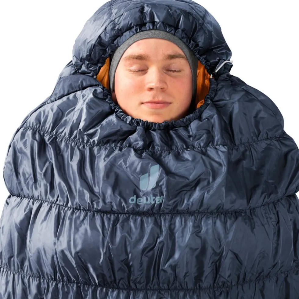 Deuter Exosphere EL 0C/32F Slaapzak - de Rits Links - ink-maple