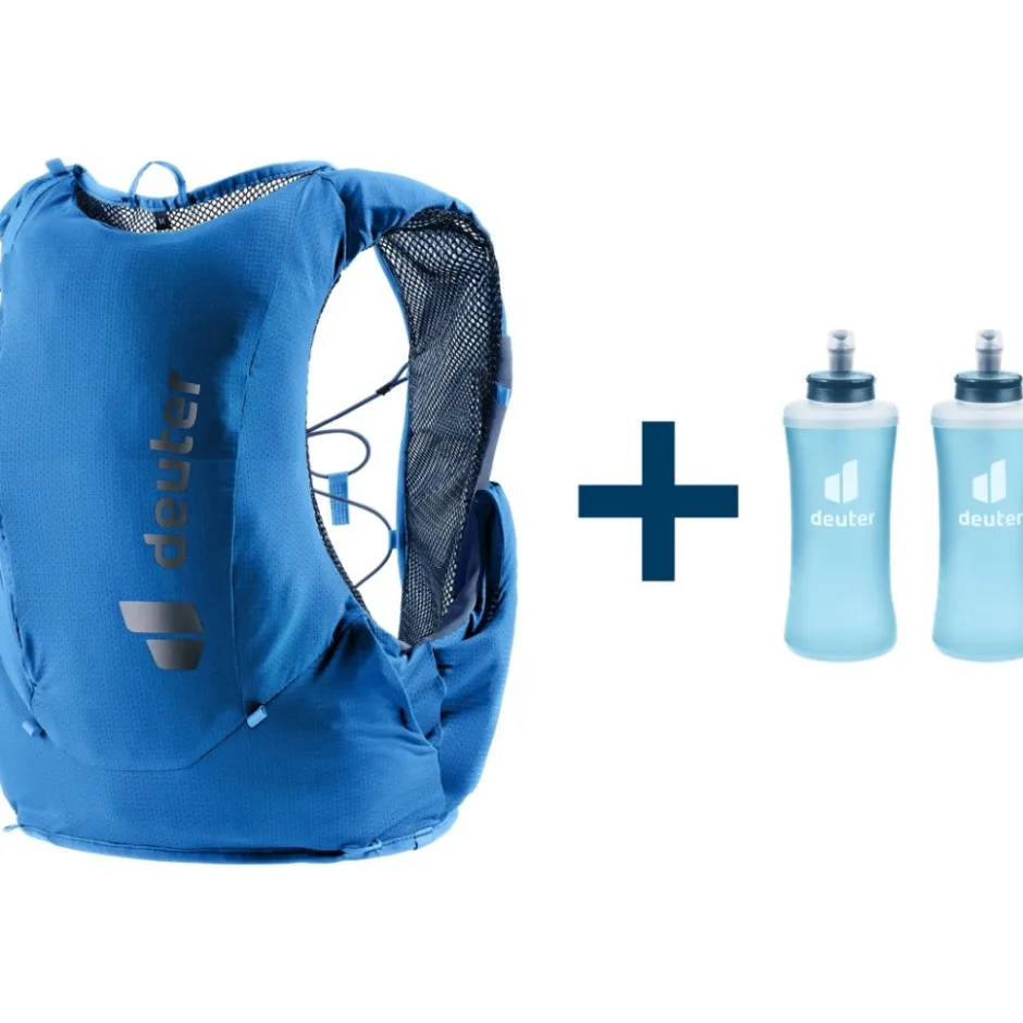 Rugzakken & Drinksystemen < Deuter Traick 5 Trailrunning Hardloopvest - Medium | neptune-nightblue