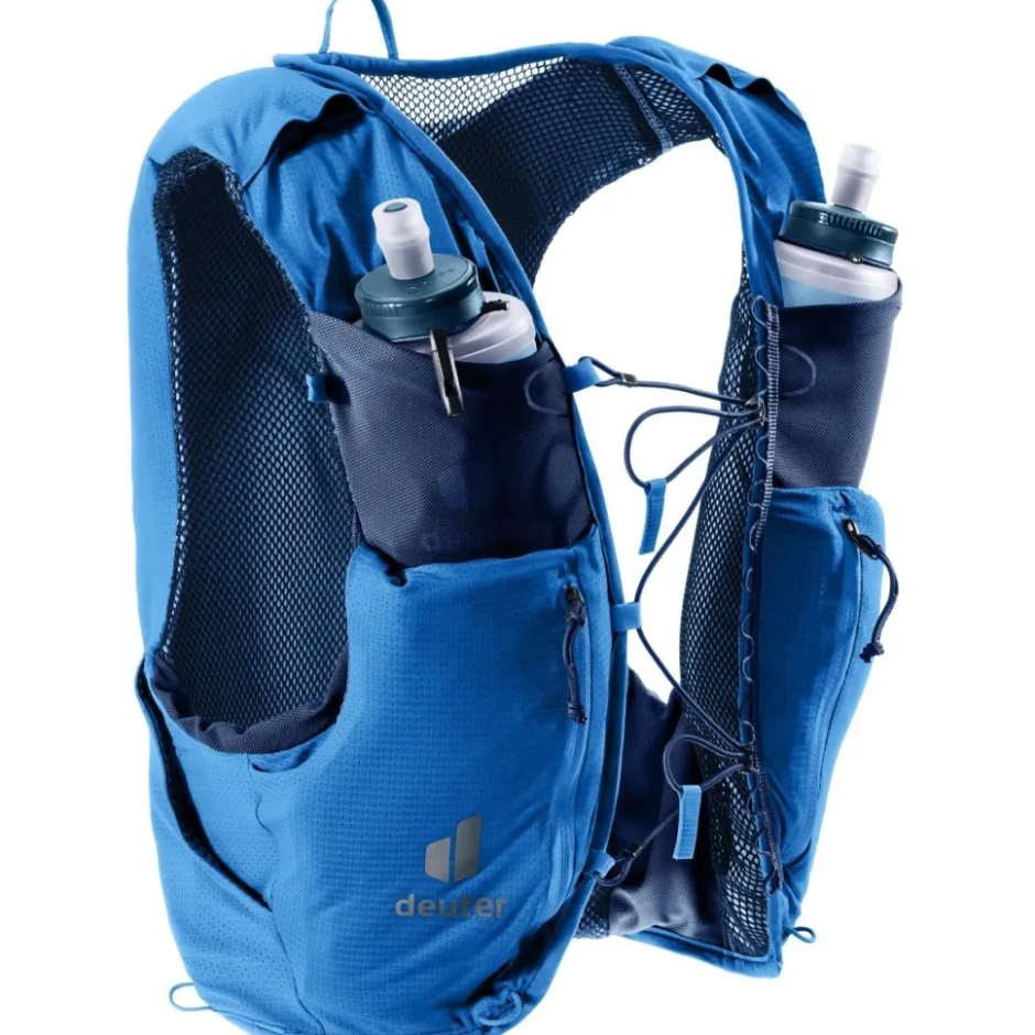 Rugzakken & Drinksystemen < Deuter Traick 5 Trailrunning Hardloopvest - Medium | neptune-nightblue