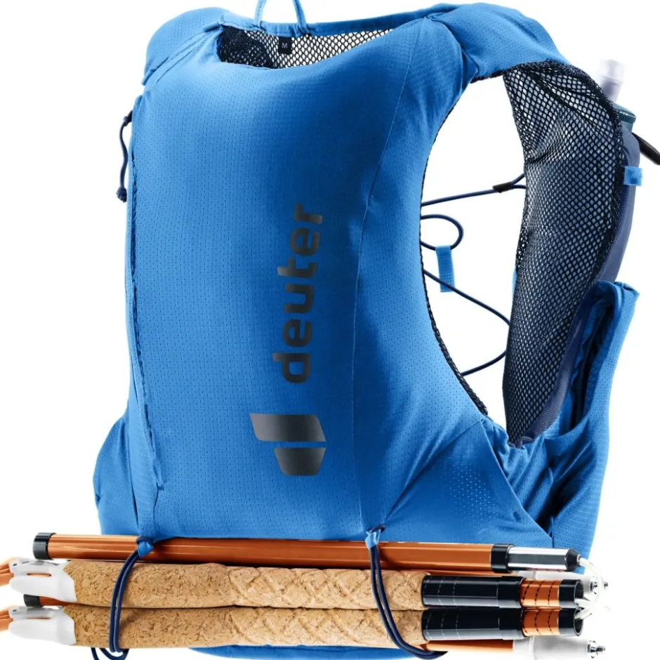 Rugzakken & Drinksystemen < Deuter Traick 5 Trailrunning Hardloopvest - Medium | neptune-nightblue