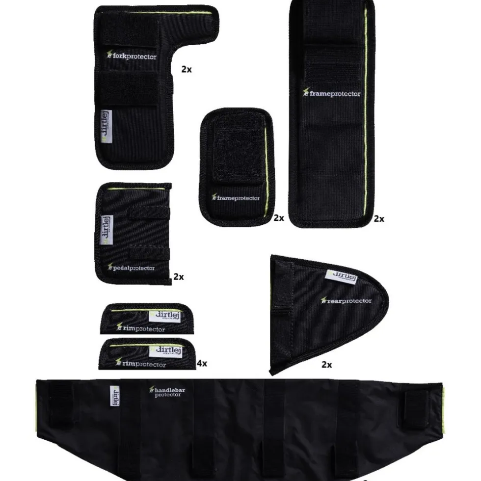 Dirtlej Bikeprotection E-Bike Package - Fietsbeschermers - zwart