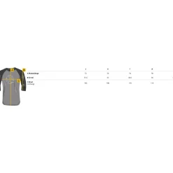 Dirtlej Mountee 3/4 Shirt Heren - grijs/zwart