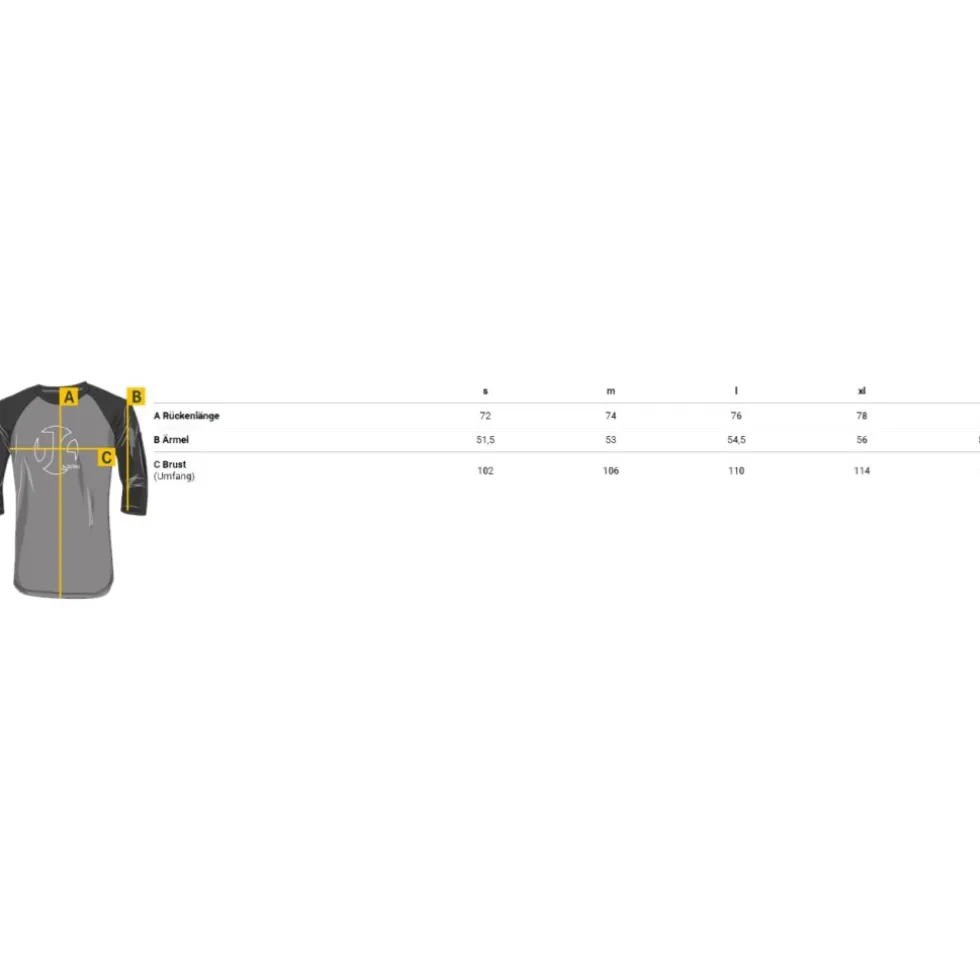 Dirtlej Mountee 3/4 Shirt Heren - grijs/zwart