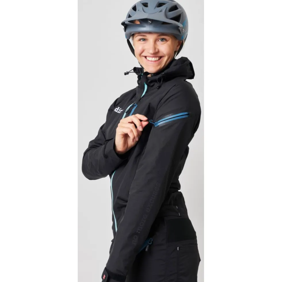 Dirtlej Pro Edition Dirtsuit Dames - zwart/mint