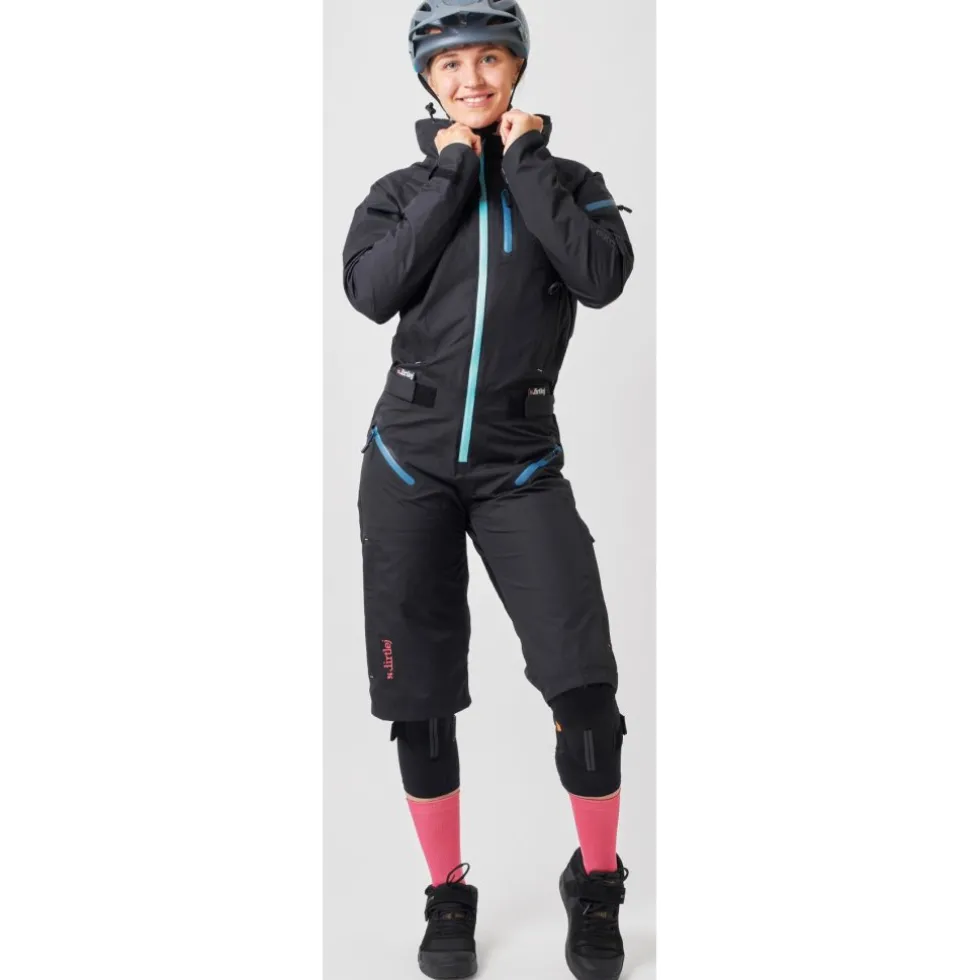 Dirtlej Pro Edition Dirtsuit Dames - zwart/mint