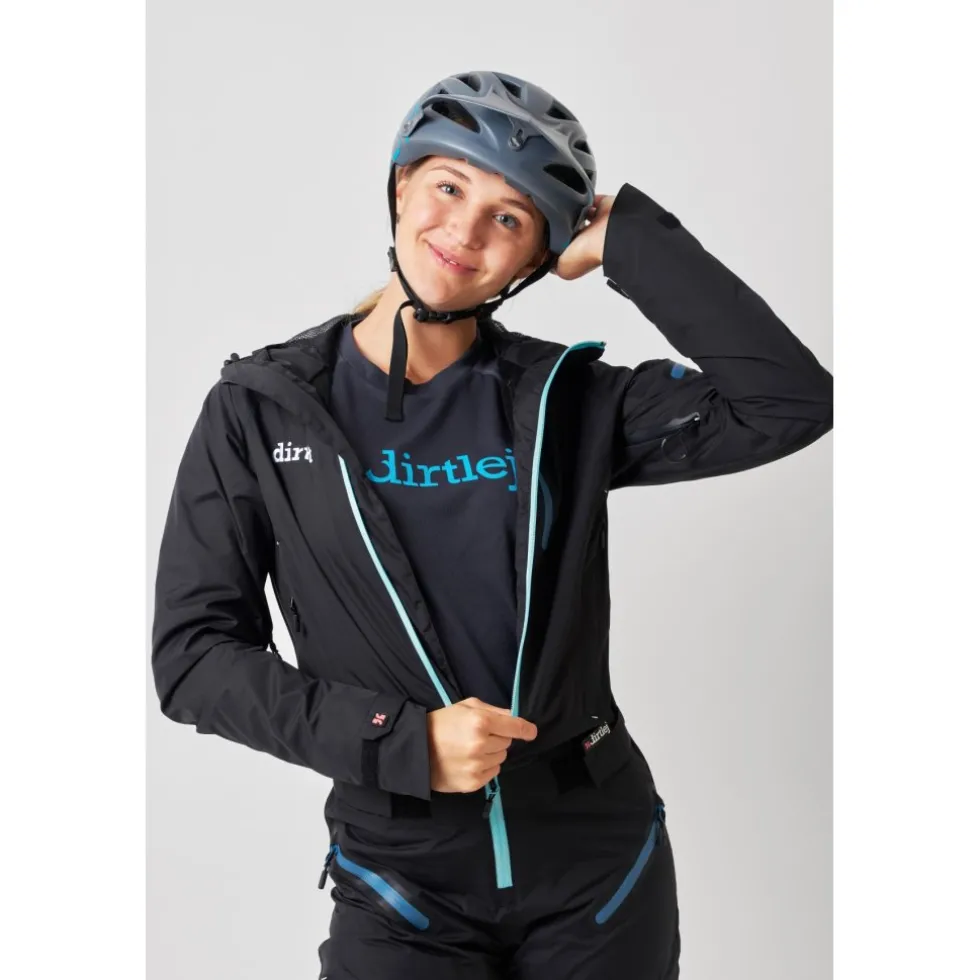 Dirtlej Pro Edition Dirtsuit Dames - zwart/mint