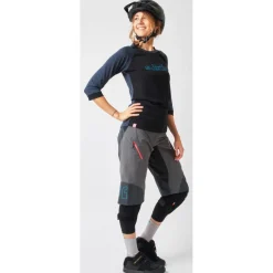 Dirtlej Trailscout Half & Half MTB Short Dames - grijs/peach