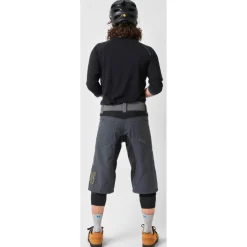 Dirtlej Trailscout Half & Half MTB Short Heren - grijs/turquoise
