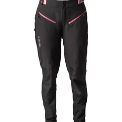 Dirtlej Trailscout Long Flex MTB-Broek Dames - Black Label - zwart/berry