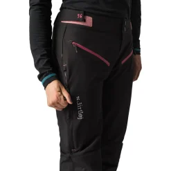 Dirtlej Trailscout Long Flex MTB-Broek Dames - Black Label - zwart/berry