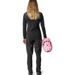 Dirtlej Trailscout Long Flex MTB-Broek Dames - Black Label - zwart/berry