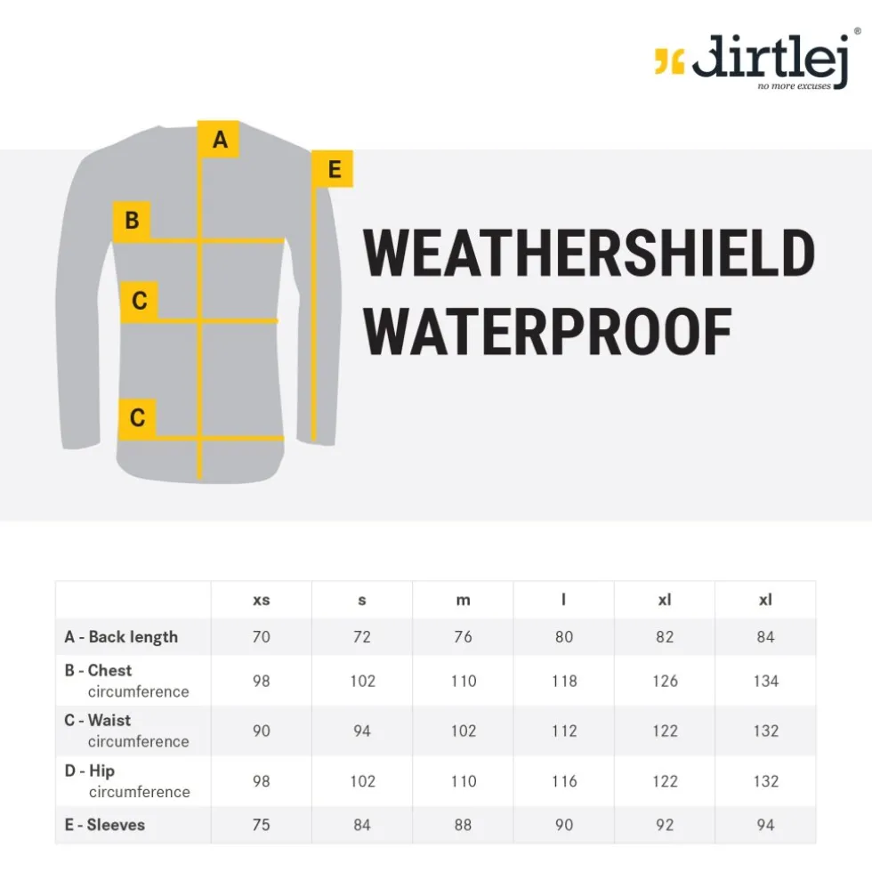 Dirtlej Weathershield Waterproof Regenjas - sapphire blue