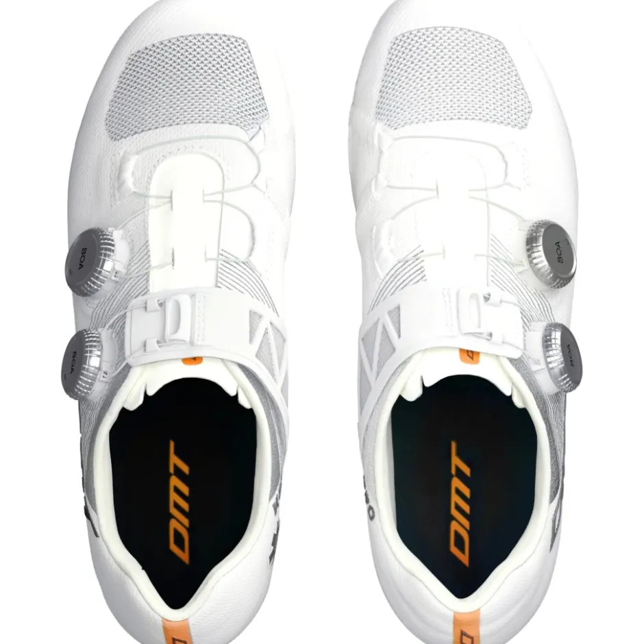 Klikschoenen|Wielrenschoenen < DMT KR0 EVO Superlight Racefietsschoenen - white/silver
