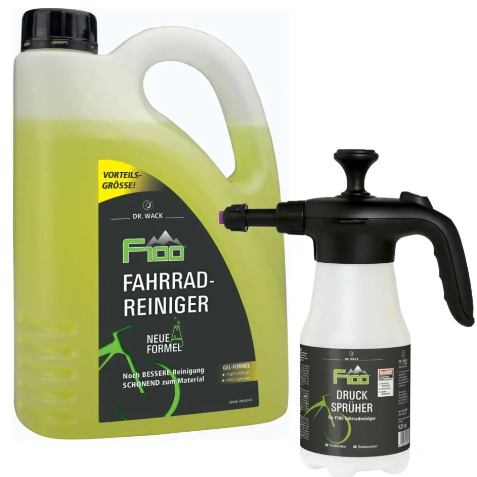 Dr. Wack F100 Bicycle-Cleaner Bundle - 2 Litre Canister with Pressure Sprayer