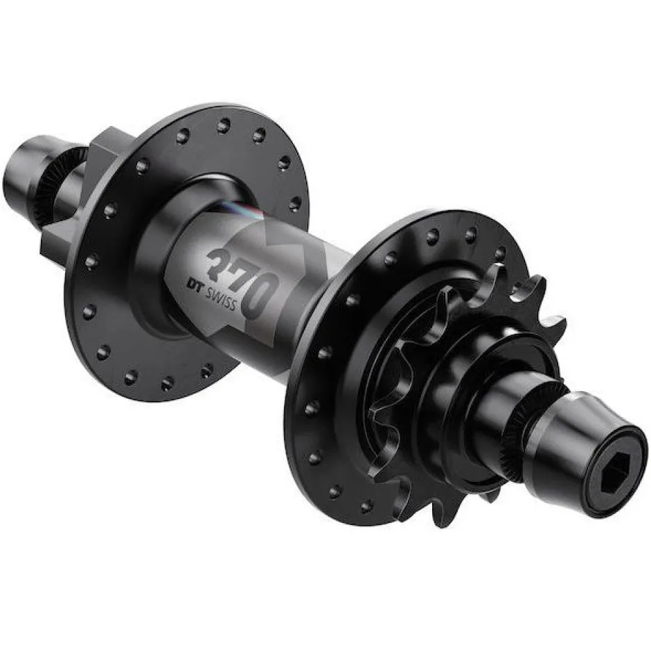 Naven En Freewheel < DT Swiss 370 Achternaaf - DJ | Classic | 6 Gaten | 135mm - zwart