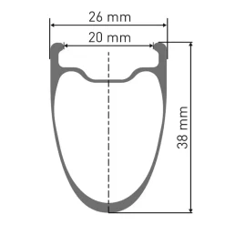 DT Swiss ARC 1400 DICUT db 38 Wielset - 28" | Carbon | Clincher | Centerlock - 12x100mm | 12x142mm