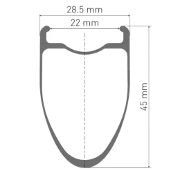 DT Swiss | Continental WTS Wielsysteem - ERC 1400 DICUT 45 Set + Aero 111 / GP 5000 S Vouwband - 28" | 12x100/12x142mm - HG-L / XDR