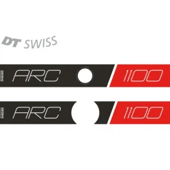 Stickers < DT Swiss Decal Set ARC 1100 db Disc - WRS10022221S - black/red