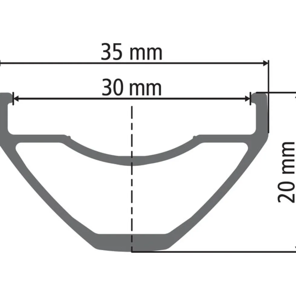DT Swiss E 532 - 29" Disc MTB Velg - zwart