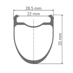 DT Swiss ERC 1100 DICUT 35 Voorwiel - 28" | Carbon | Clincher | Centerlock - 12x100mm
