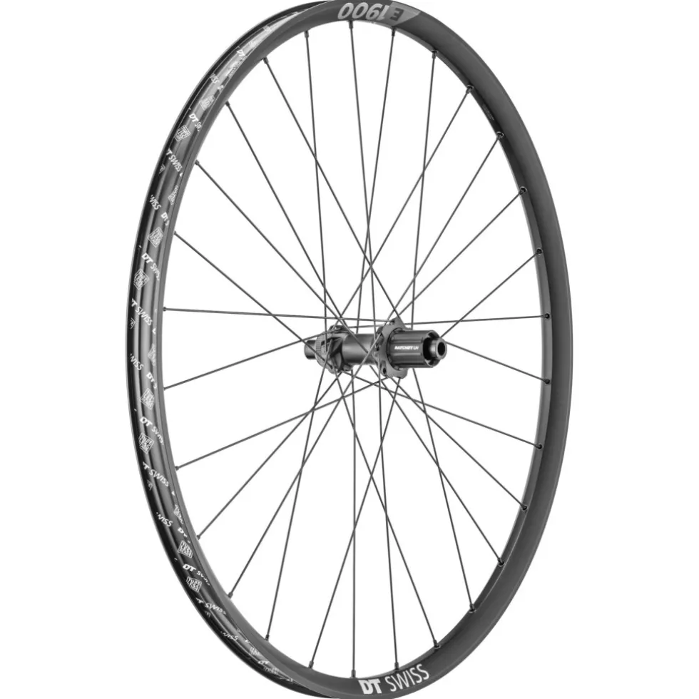 DT Swiss E 1900 SPLINE Achterwiel - 27.5" | 30mm | Clincher | Centerlock - 12x142mm - zwart
