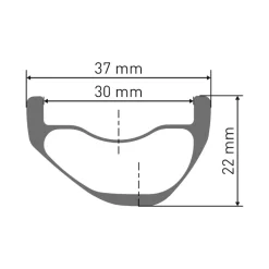 DT Swiss EXC 330 Velg - 29" | Carbon | Hookless | Disc