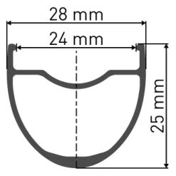 DT Swiss G 540 db - 28" / 700C Gravel Velg - zwart