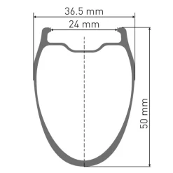 DT Swiss GRC 1100 DICUT 50 Achterwiel - 28" | Carbon | Centerlock - 12x142mm - HG-L / XDR