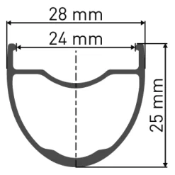 Velgen < DT Swiss GR 531 db - 28" / 700C Gravel Velg - zwart