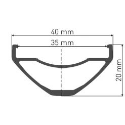 DT Swiss H 1900 SPLINE Achterwiel - 27.5" | 35mm | Clincher | 6 Gaten - 12x148mm Boost - zwart
