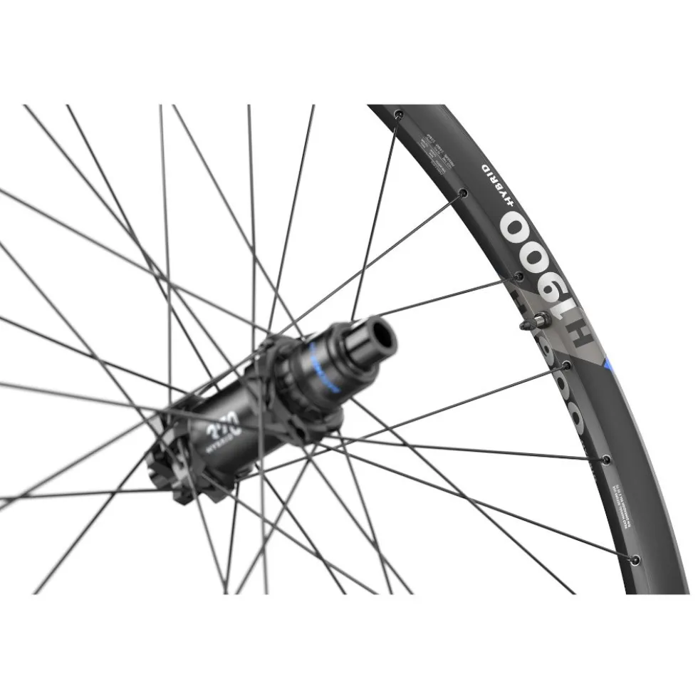 DT Swiss H 1900 SPLINE Achterwiel - 29" | 30mm - Clincher | 6 Gaten - 12x148mm Boost - zwart