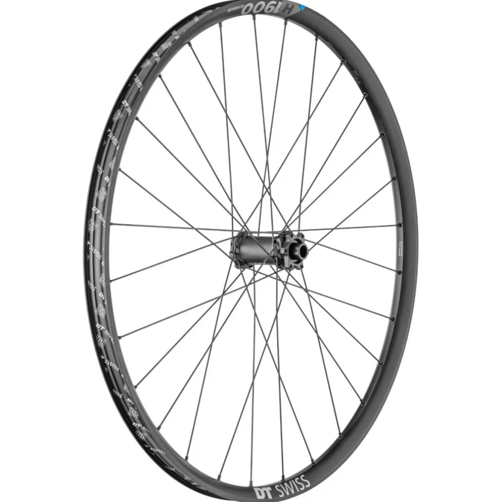 DT Swiss H 1900 SPLINE Voorwiel - 29" | 30mm - Clincher | 6 Gaten - 15x110mm Boost - zwart
