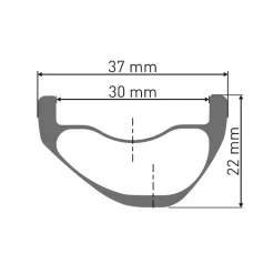 DT Swiss HXC 1200 SPLINE Voorwiel - 29" | Carbon | Hookless | 6 Gaten - 15x110mm Boost