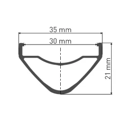 DT Swiss HX 1700 SPLINE LS Voorwiel - 27.5