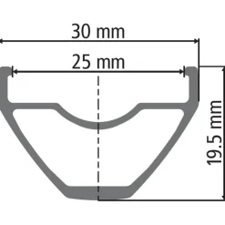 DT Swiss M 462 - 27,5" Disc MTB Velg - zwart