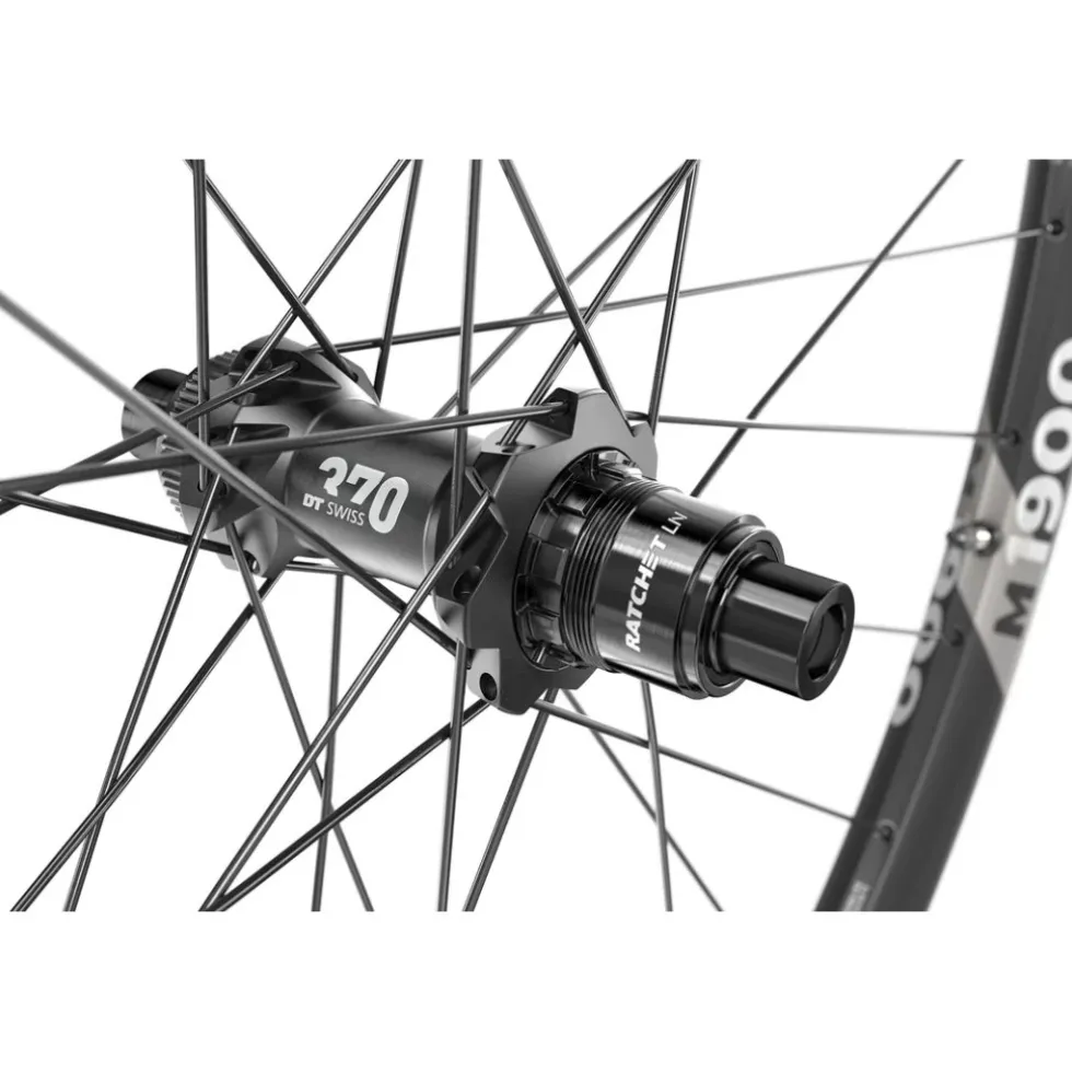 DT Swiss M 1900 SPLINE Achterwiel - 29" | 30mm | Clincher | Centerlock / 6-Gaten - 12x142mm - zwart