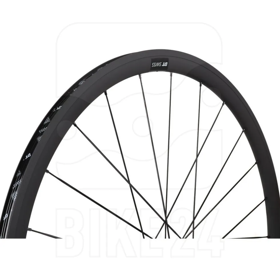 DT Swiss PR 1400 DICUT 32 OXiC - Wielset - Clincher - RW Double Crossed - QR - zwart